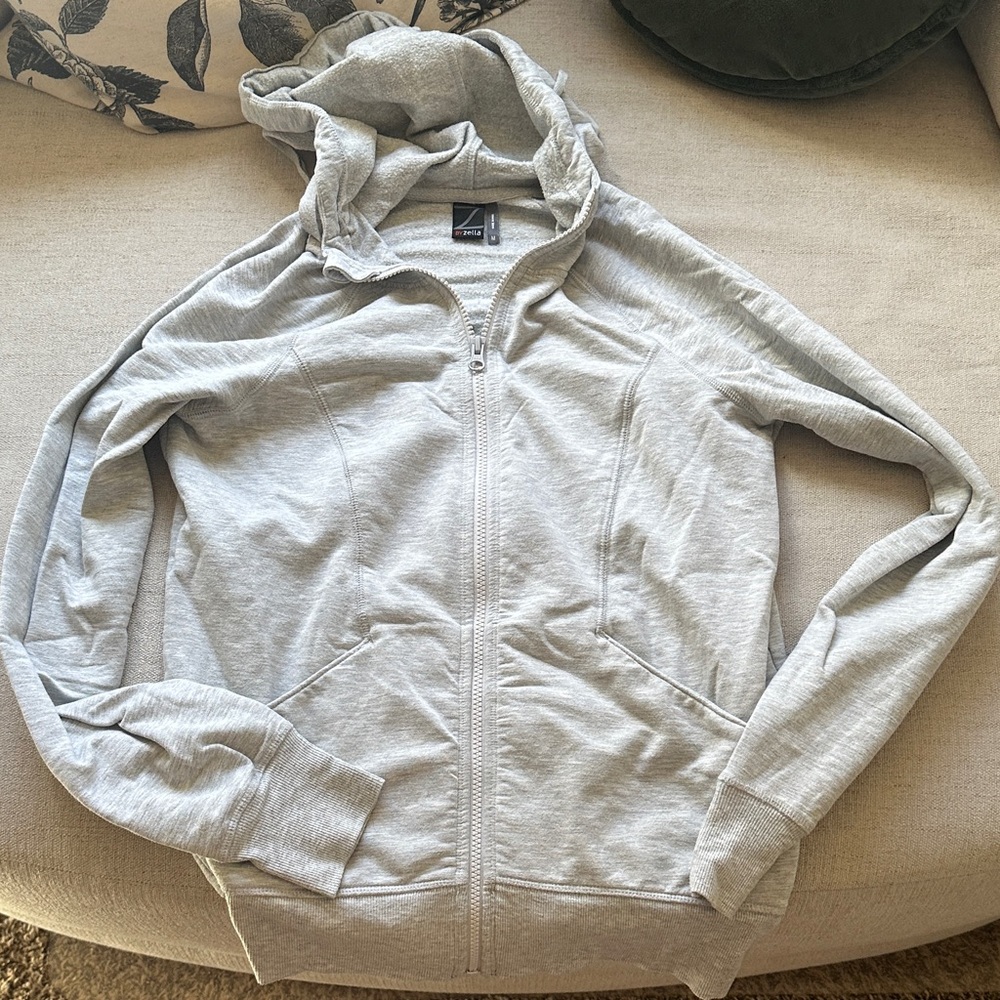 Zella Heather Gray Fleece Hoodie